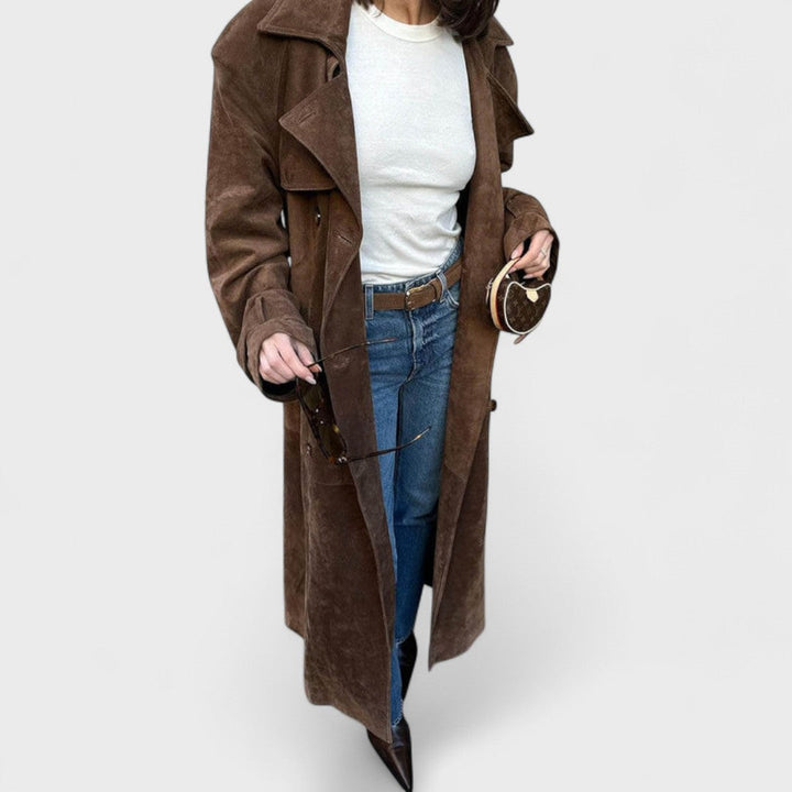 VERONIKA™|ELEGANTE TRENCH COAT CON COLLO ALTO