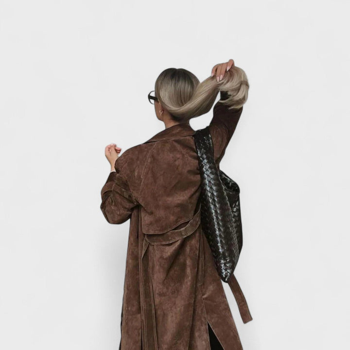 VERONIKA™|ELEGANTE TRENCH COAT CON COLLO ALTO