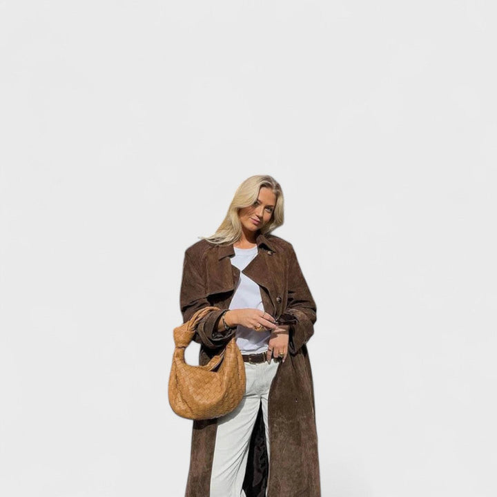 VERONIKA™|ELEGANTE TRENCH COAT CON COLLO ALTO