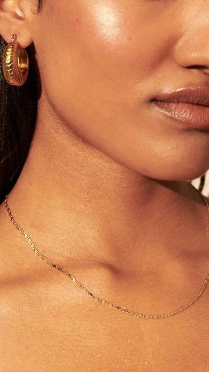 SLOANE™|ORECCHINI A CERCHIO PLACCATI ORO