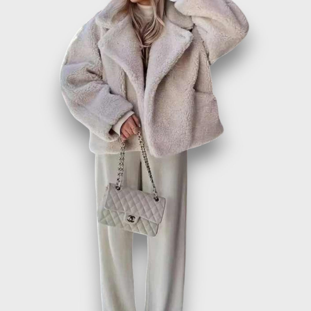 ELVIANNE™|GIACCA CON AMPIO COLLETTO