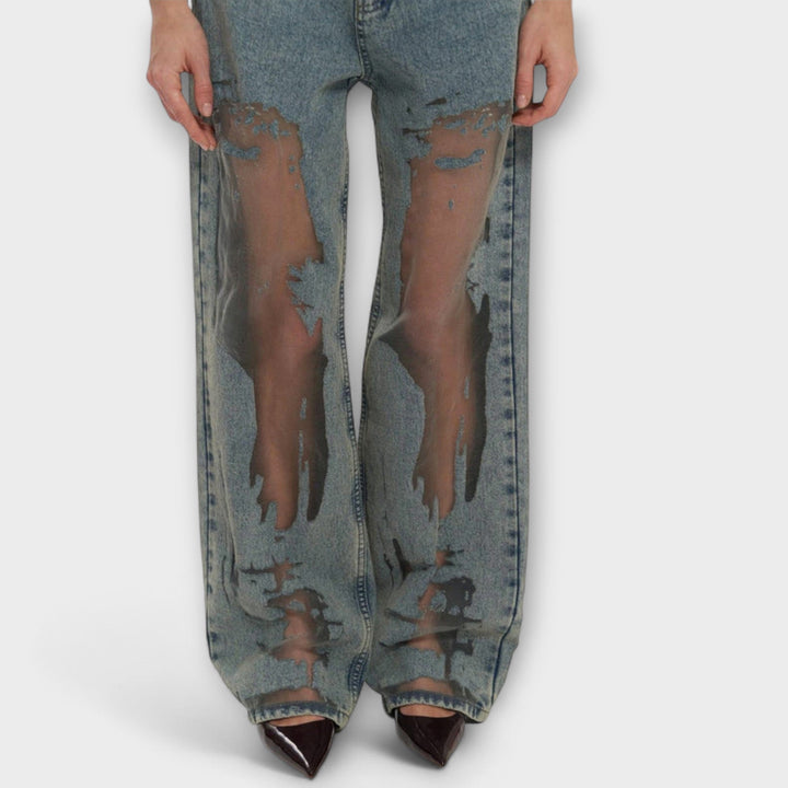 RAYNE™|JEANS IN DENIM BLU TRASPARENTE TRIXIE