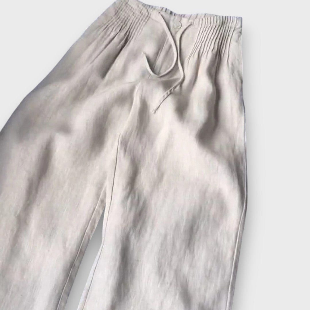 ARVENA™|PANTALONI IN LINO LEGGERI