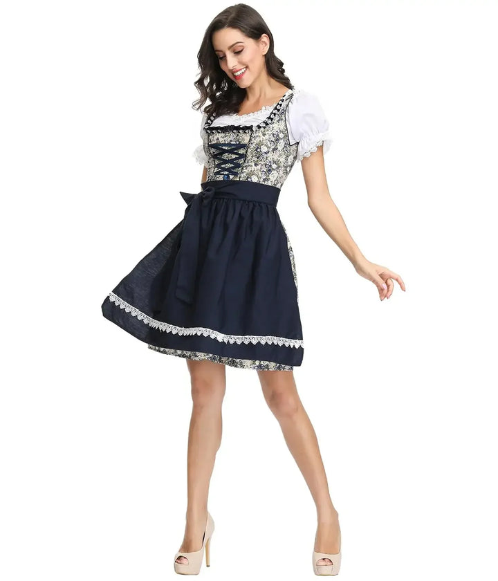 GRETA™|VESTITO DIRNDL TRADIZIONALE CON GREMBIULE