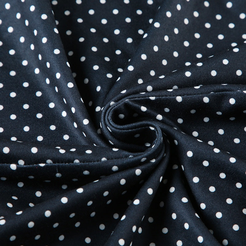 CHIARA™|VESTITO MINI A POIS CON TAGLIO ADERENTE