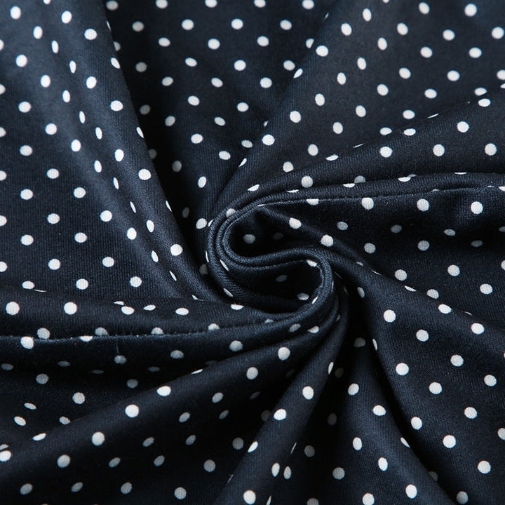 CHIARA™|VESTITO MINI A POIS CON TAGLIO ADERENTE