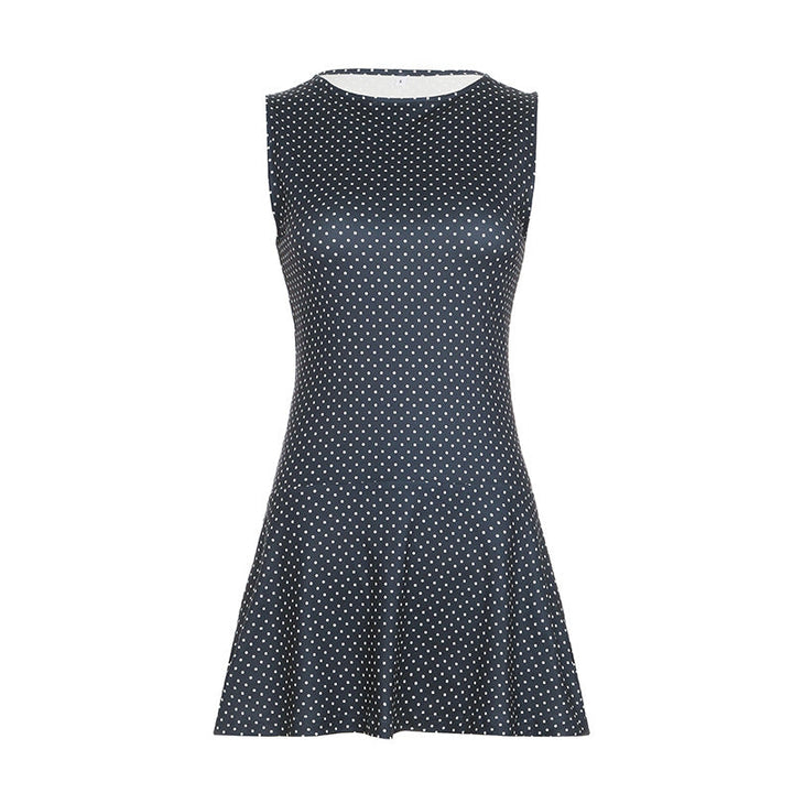 CHIARA™|VESTITO MINI A POIS CON TAGLIO ADERENTE