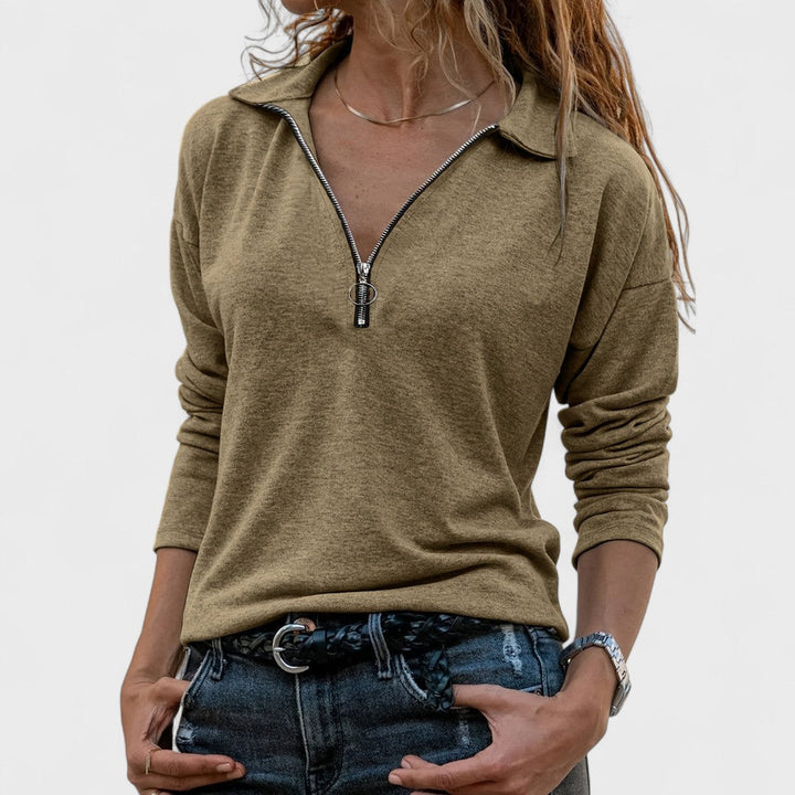 MADONNA™|CAMICETTA ELEGANTE A MANICHE LUNGHE