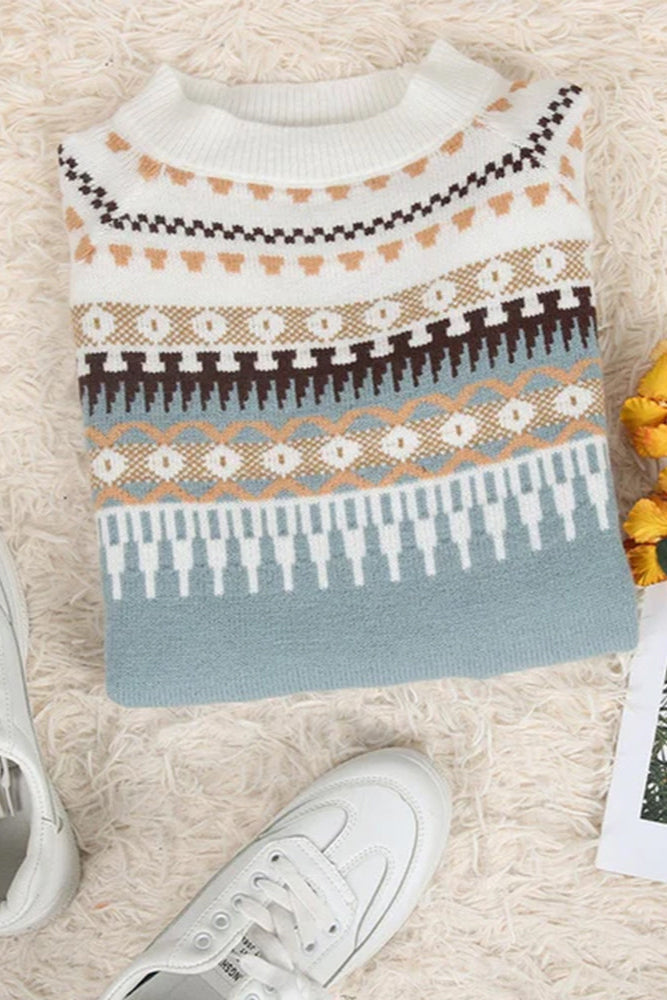 GEMMA™|MAGLIONE A GIROCOLLO CON TRAMA STRUTTURATA