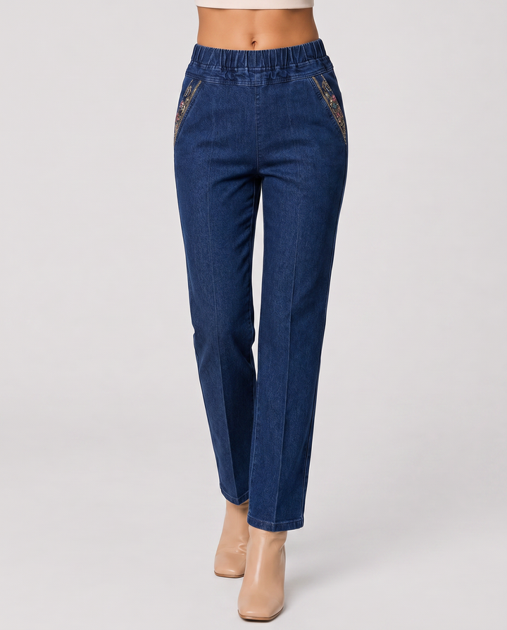 MAIRA™|JEANS DA DONNA CON TASCHE LATERALI E VITA ELASTICA