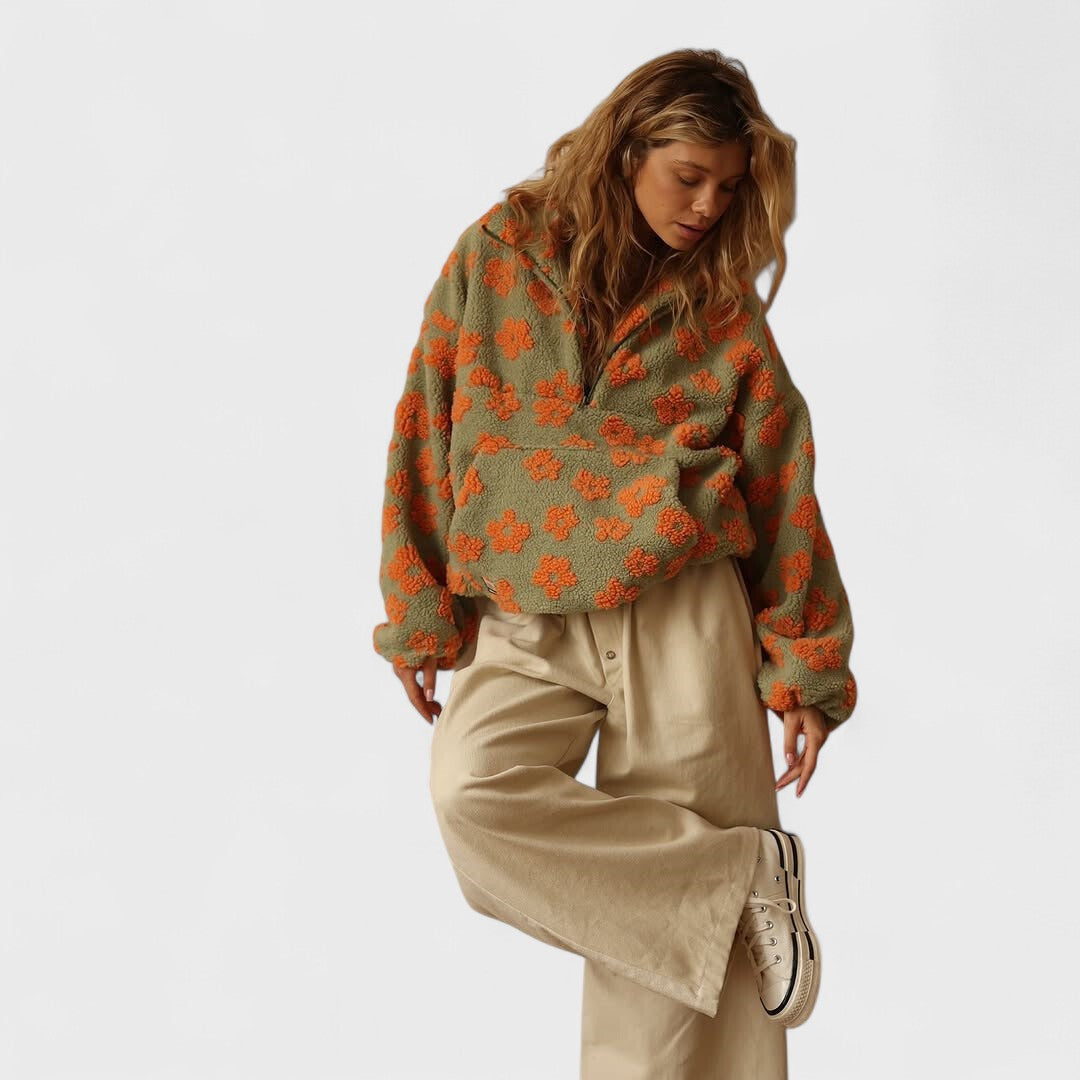 FIORELLA™|MAGLIONE POLARE FIORITURA