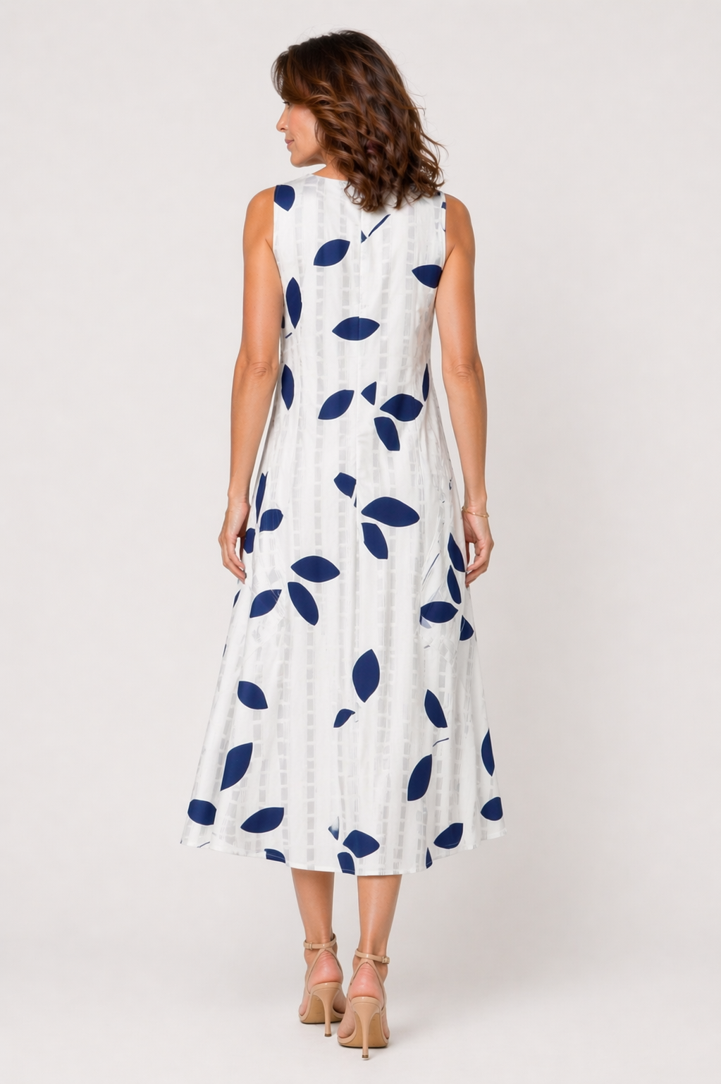 ELVIRA™|VESTITO MIDI AMPIO CON STAMPA