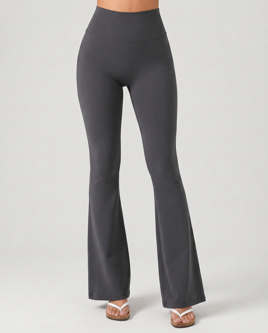 SERENA™|PANTALONI FLARE A VITA ALTA IN TESSUTO ELASTICO MODELLANTE