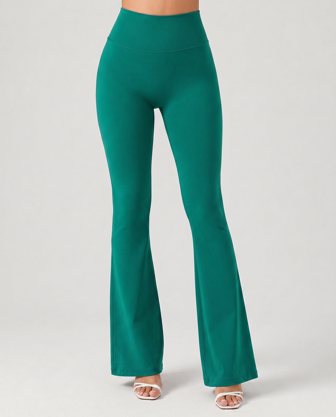 SERENA™|PANTALONI FLARE A VITA ALTA IN TESSUTO ELASTICO MODELLANTE