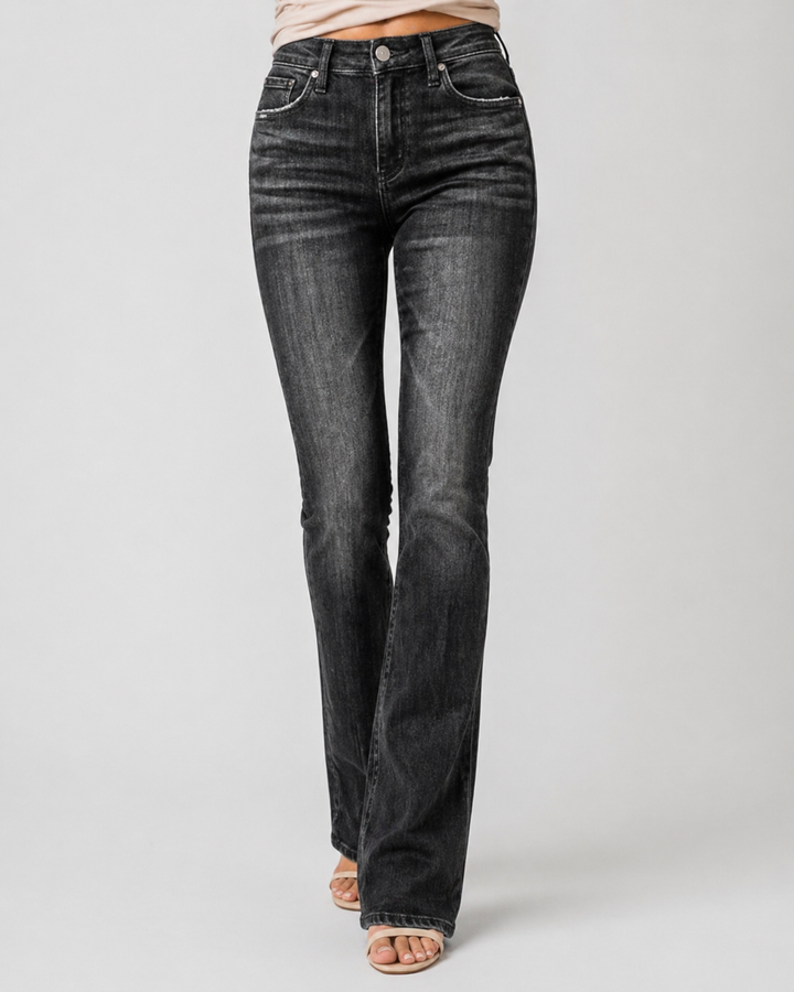 CATERINA™|JEANS A GAMBA DRITTA VITA ALTA