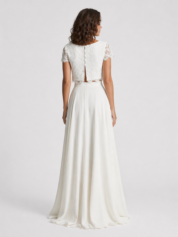 LIVIA™|SET ELEGANTE CON GONNA ASIMMETRICA