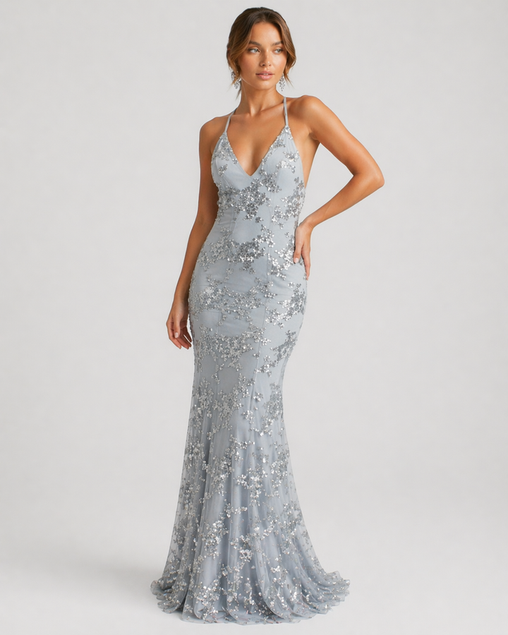 GIULIA™|VESTITO LUNGO ELEGANTE CON PAILLETTES