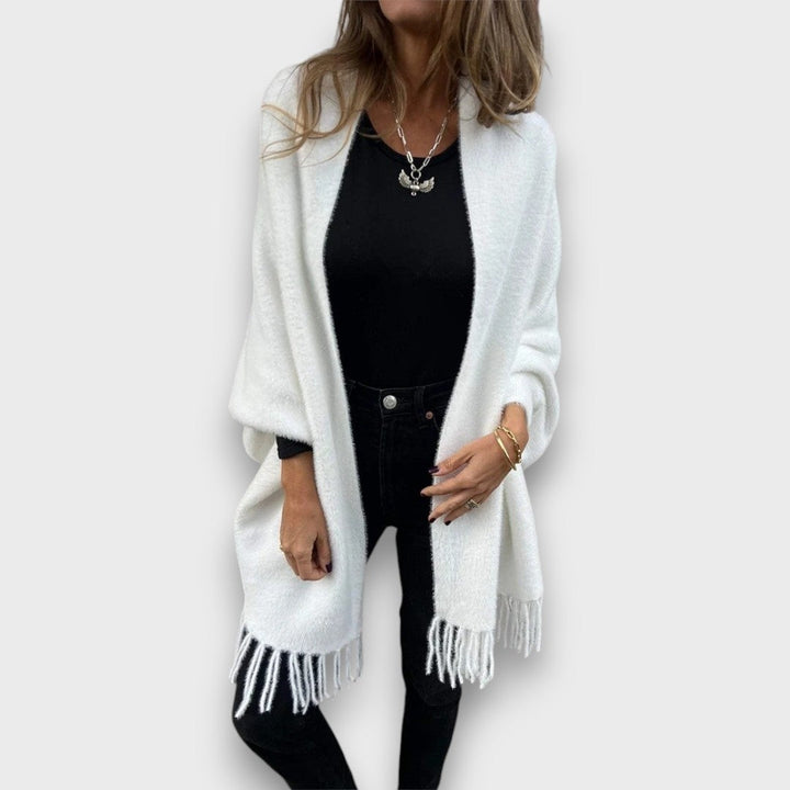 MELIORA™|ELEGANTE CARDIGAN CON FRANGE