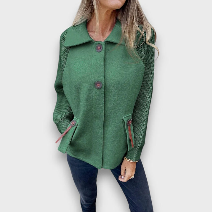 LUNARIS™|GIACCA CON MANICHE A CONTRASTO