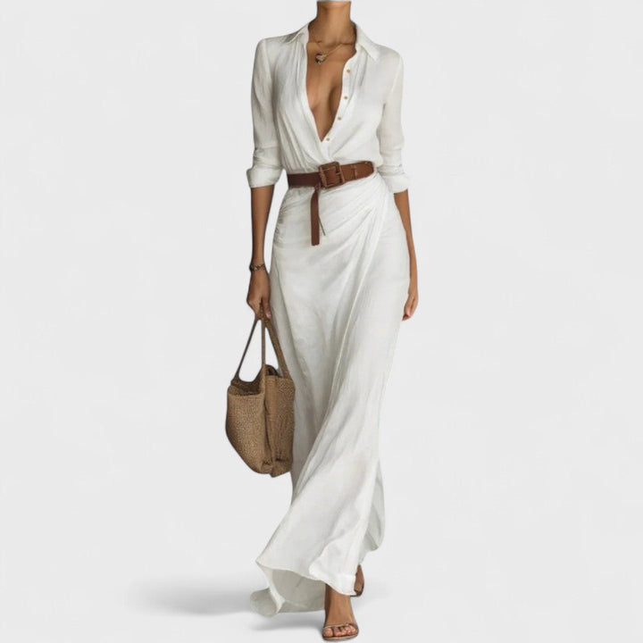 NIRELLE™|ABITO A PORTAFOGLIO CON CINTURA IN VITA