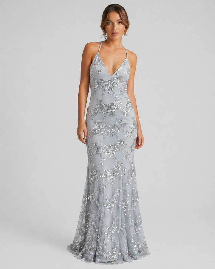 GIULIA™|VESTITO LUNGO ELEGANTE CON PAILLETTES