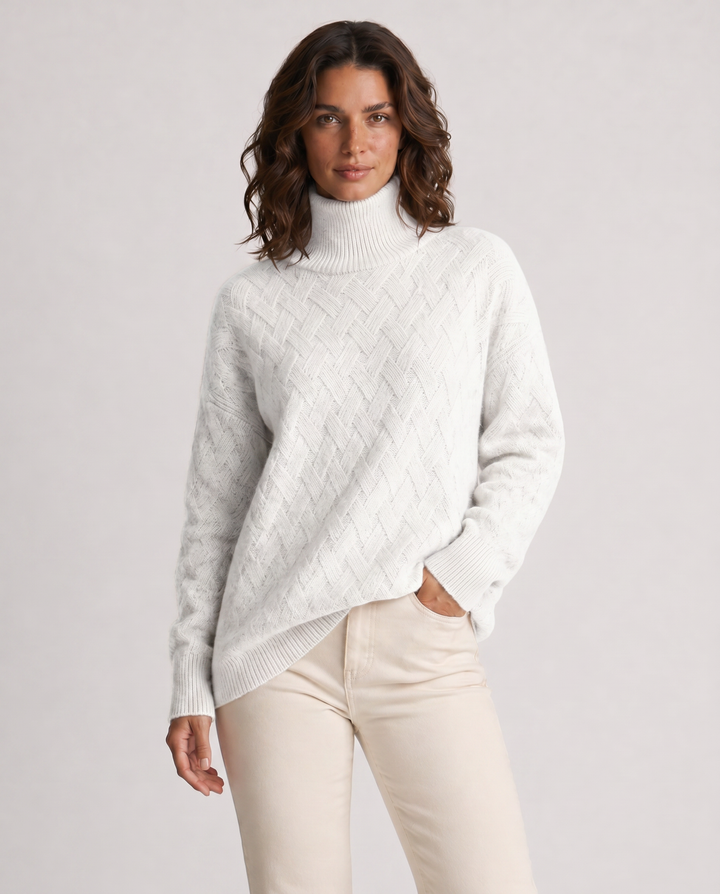 CILIEGIA™|MAGLIONE A COLLO ALTO AUTUNNALE