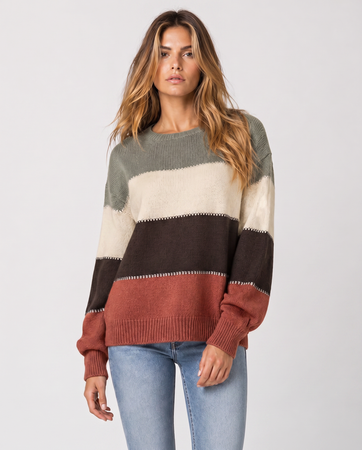 LIVIA™|MAGLIONE COLOR BLOCK
