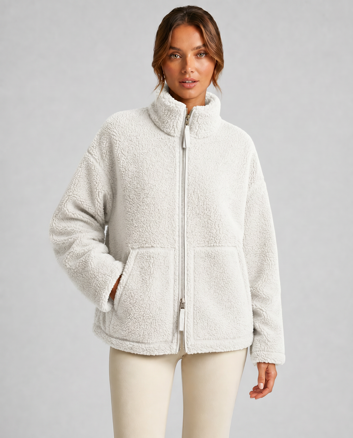 MARTINA™|GIACCA TEDDY MORBIDA CON ZIP