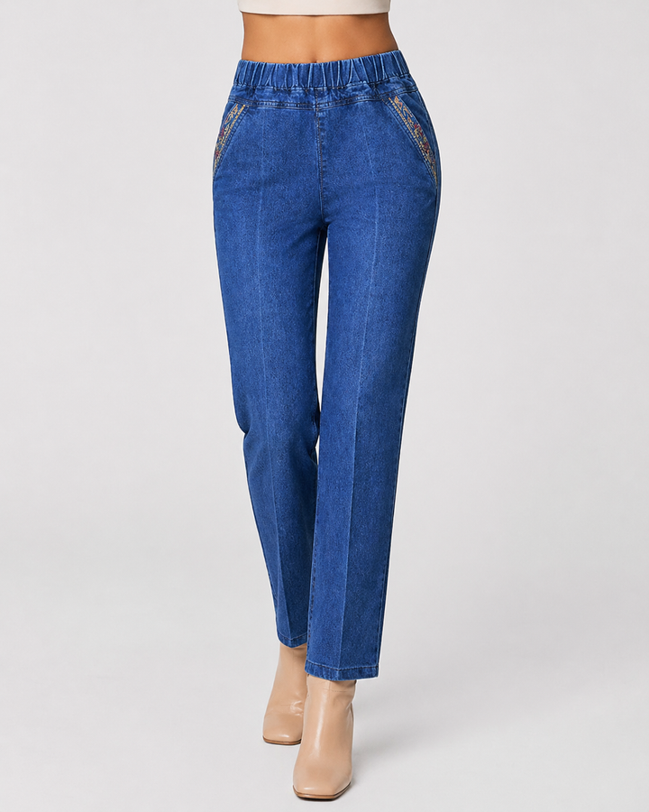 MAIRA™|JEANS DA DONNA CON TASCHE LATERALI E VITA ELASTICA